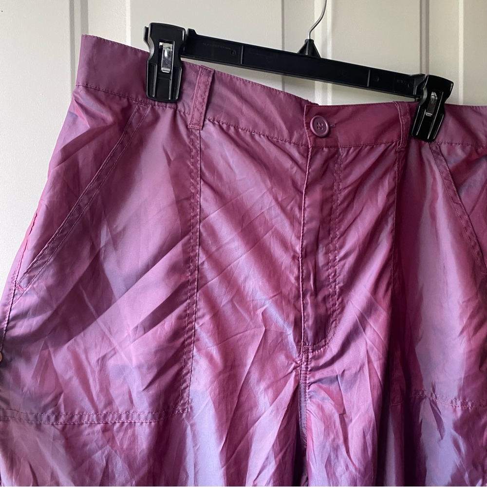 COPY - WILD FABLE Windbreaker Cargo Pants. Iridescent purple. Size Medium